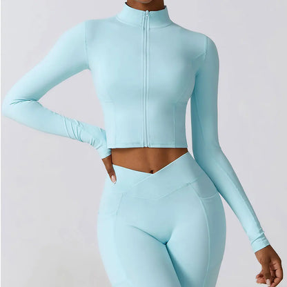 Aura Crop Zip Jacket - Mindful Living