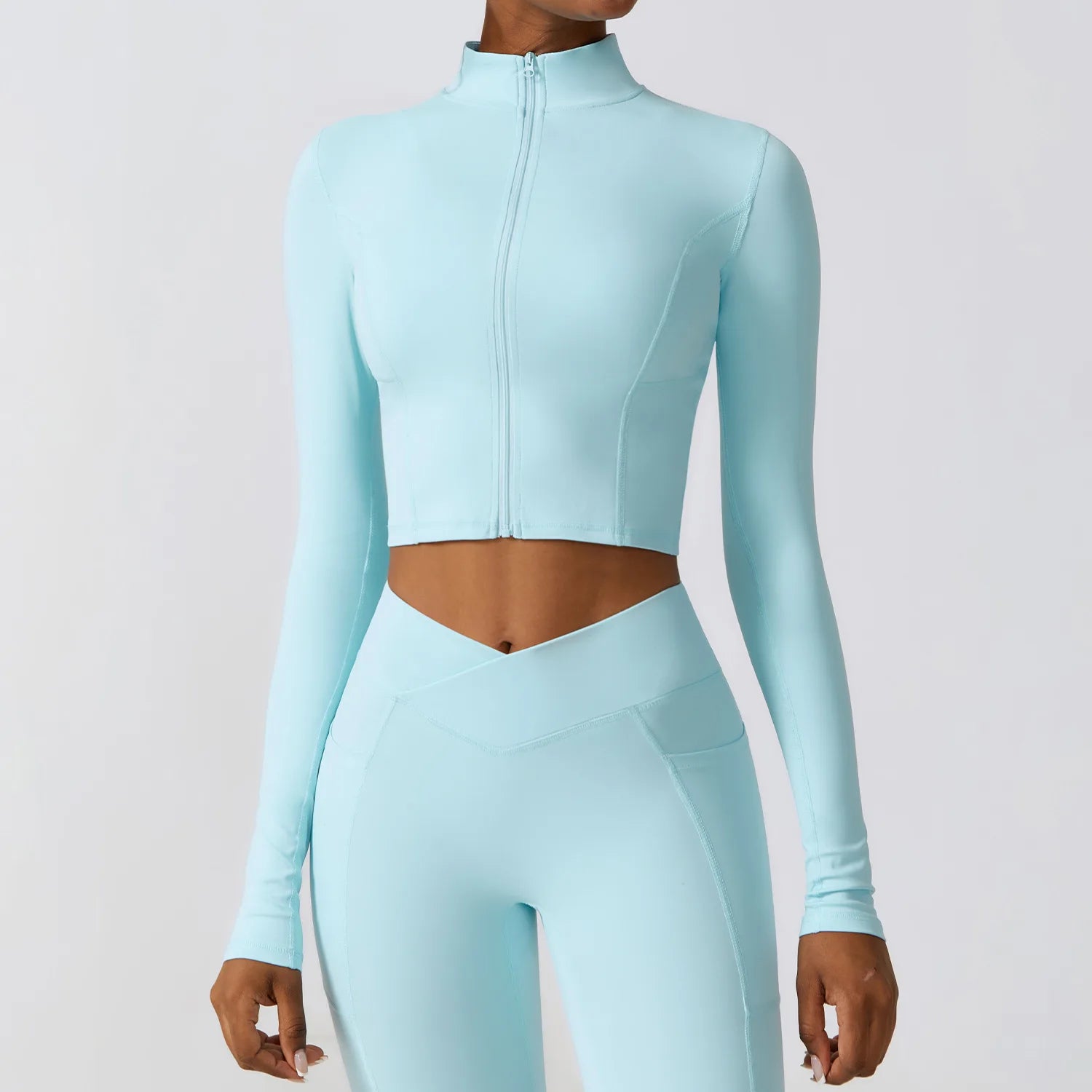 Aura Crop Zip Jacket - Mindful Living